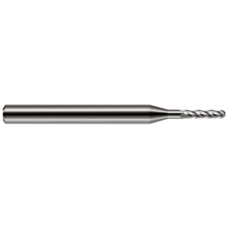 Harvey Tool Miniature End Mill - 4 Flute - Ball, 0.0950" 76895